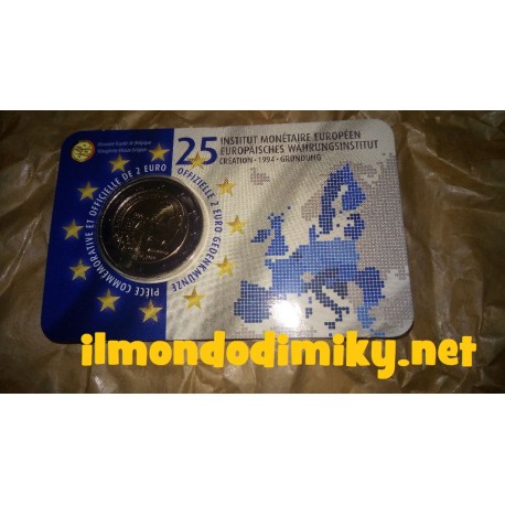 Belgio 2019 - 2€ 25º Anniversario dell'Istituto Monetario Europeo - Versione Francese