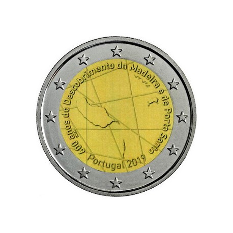 Portogallo 2019 - 2€ 600º Anniversario della Scoperta dell'Isola di Madeira e di Porto Santo