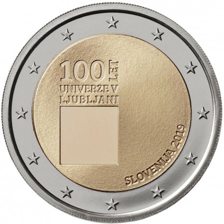 Slovenia 2019 - 2€ 100º anniversario della fondazione dell'Università di Lubiana