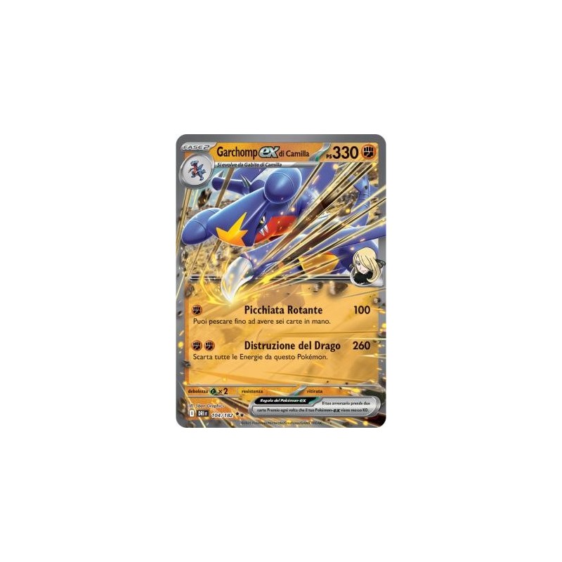 DRI 104/182 Garchomp Ex di Camilla  - ITA