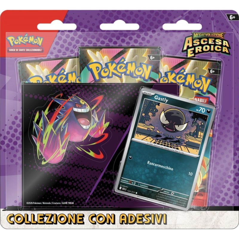 M2.5 Megaevoluzione Ascesa Eroica Collezione con Adesivi Gastly - ITA
