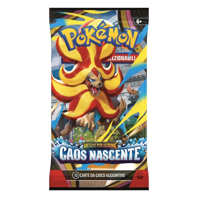 Megaevoluzione Caos Nascente CRI Artwork Mega Pyroar Busta 10 Carte (IT)